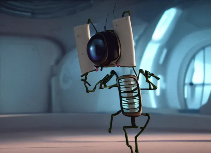 Prompt: film still of gir in the new scifi movie, 4 k