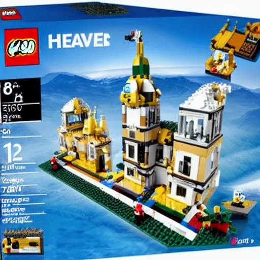 Image similar to heaven lego set,