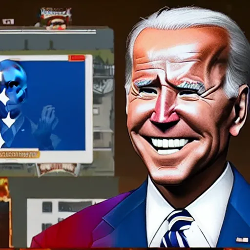 Image similar to joe biden in fortnite