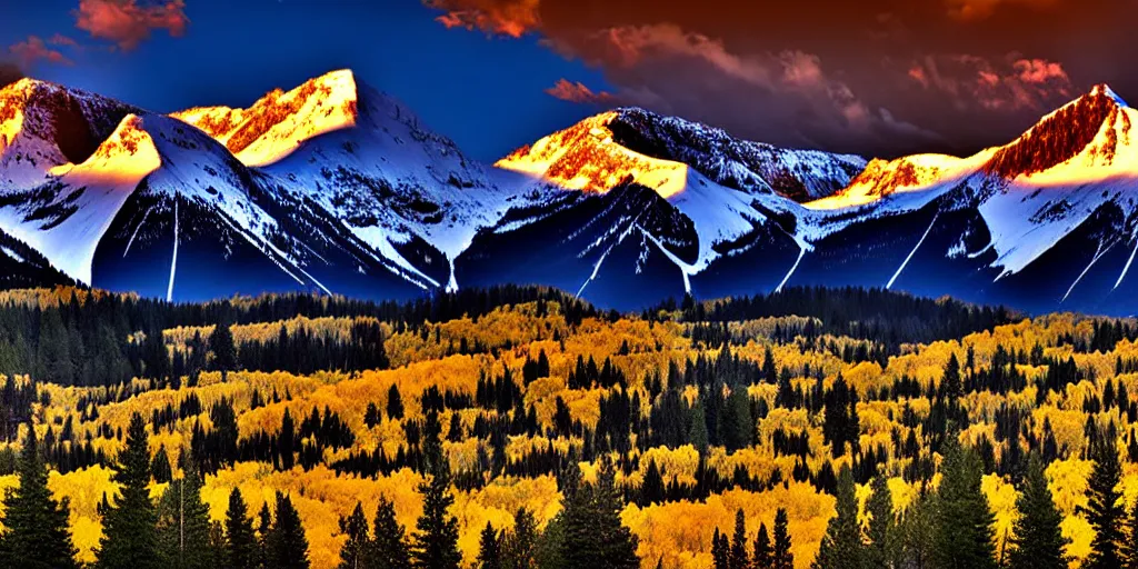 Prompt: 2 0 2 3 4 k award winning stunning photography of colorado mountains