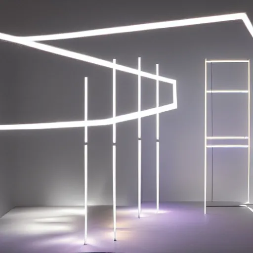 Prompt: lighting installation designed by ai
