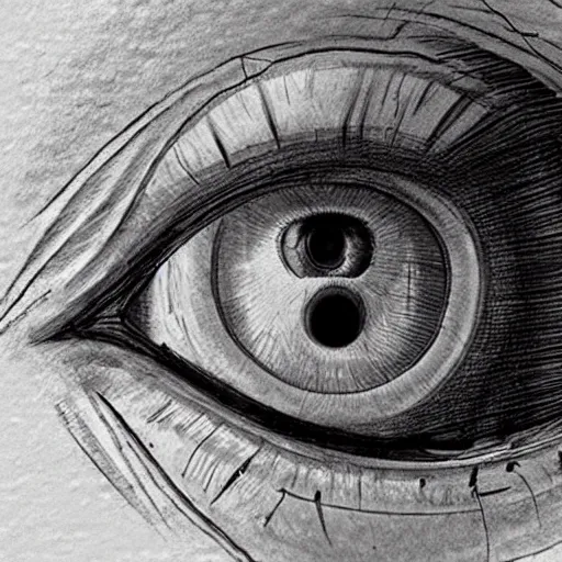 Prompt: human eye, scientific study of da vinci, artstation, ultradetailed