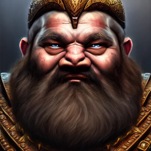 Image similar to portrait painting of a dwarven berserker, sharp focus, award - winning, trending on artstation, masterpiece, highly detailed, intricate. art by wayne reynolds