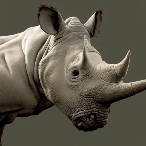 Prompt: hyperrealistic image of ace ventura disguised as rhino, stunning 3 d render, inspired by istvan sandorfi & greg rutkowski & unreal engine, perfect symmetry, dim volumetric cinematic lighting, 8 k octane comprehensive render, extremely hyper - detailed, incredibly lifelike attributes, intricate, real flesh texture, masterpiece, artstation, stunning,