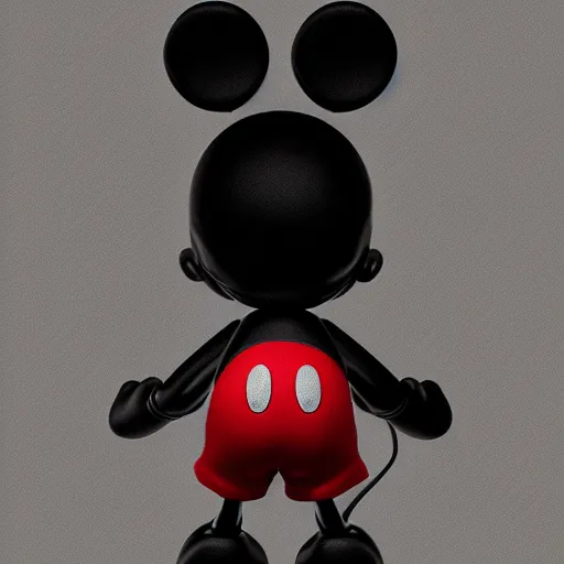 Prompt: mickey mouse [ as a human ], trending on unsplash, zbrush contest winner, [ 4 k photorealism ]!!
