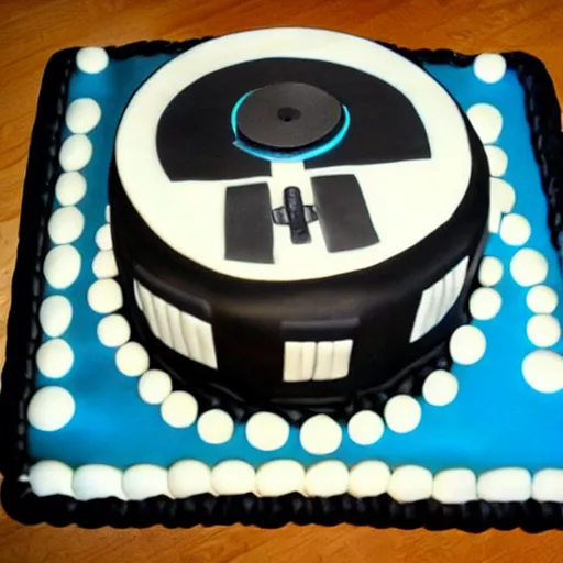 Image similar to Birthday cake in the shape of a DJ desk