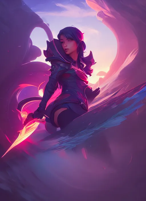 Image similar to v, league of legends splash art, path traced, octane render, highly detailed, high quality, digital painting, hd, alena aenami, lilia alvarado, shinji aramaki, karol bak, alphonse mucha, tom bagshaw, colin searle, artstation,