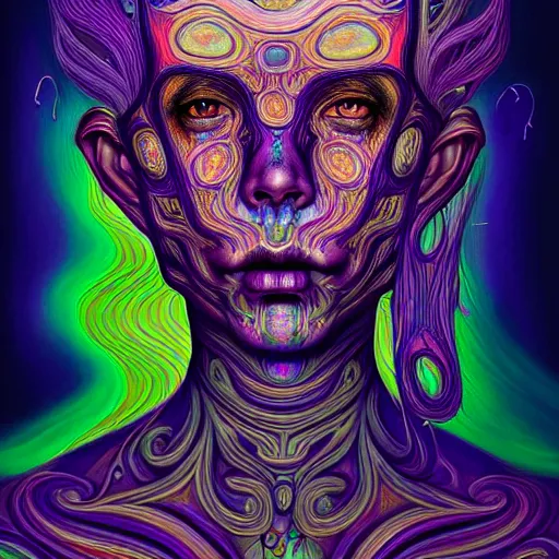 Prompt: an extremely psychedelic portrait of a ghost, surreal, lsd, face, detailed, intricate, elegant, lithe, highly detailed, digital painting, artstation, concept art, smooth, sharp focus, illustration, art