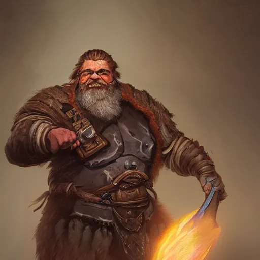 Prompt: a fantasy comic book style portrait painting of a dwarf berserker in a atmospheric dark fortress, unreal 5, daz, hyperreal