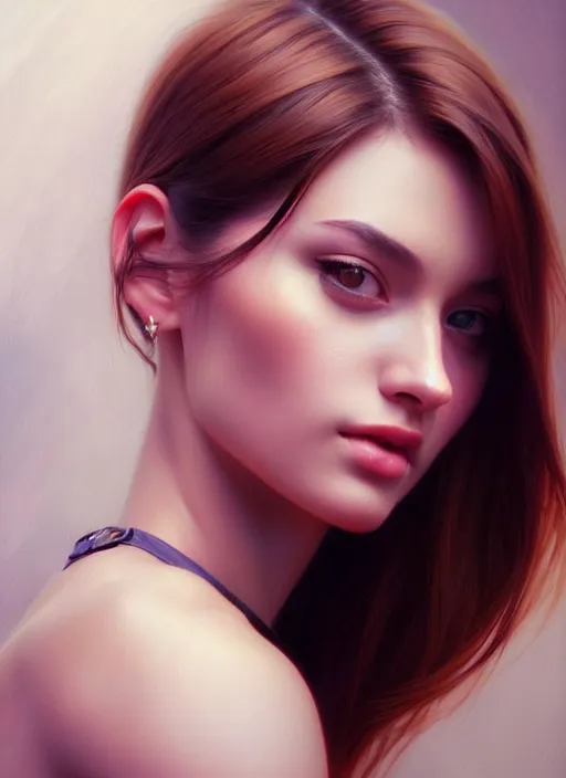 Image similar to photo of a gorgeous young woman in the style of stefan kostic, realistic, sharp focus, 8k high definition, insanely detailed, intricate, elegant, art by stanley lau and artgerm