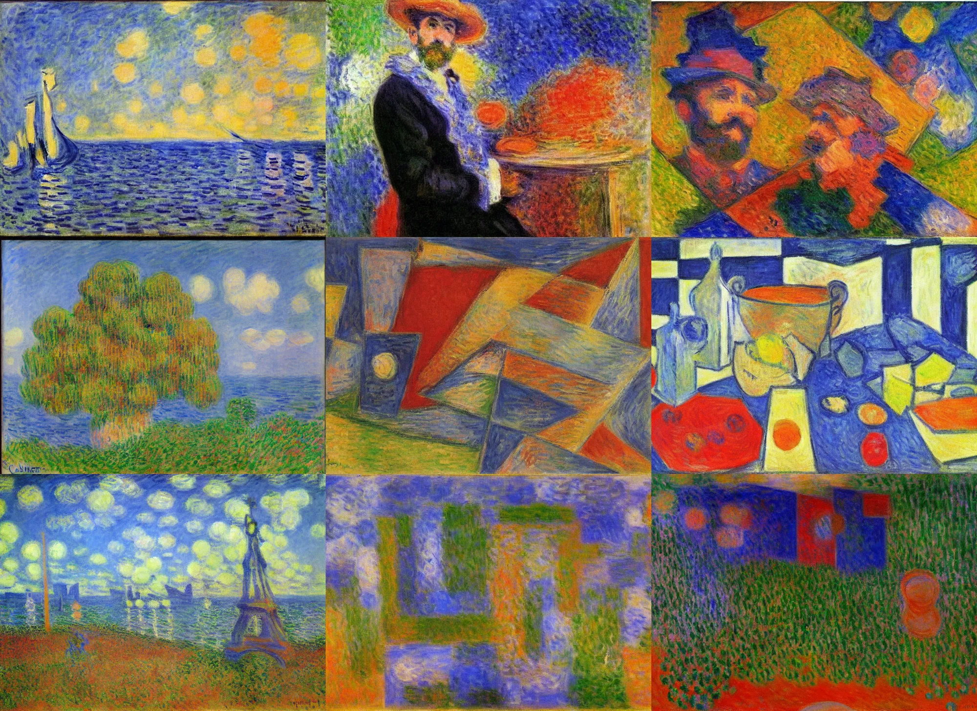 Prompt: cubism by claude monet