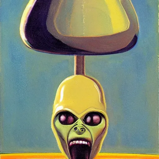 Image similar to alien by wayne thiebaud