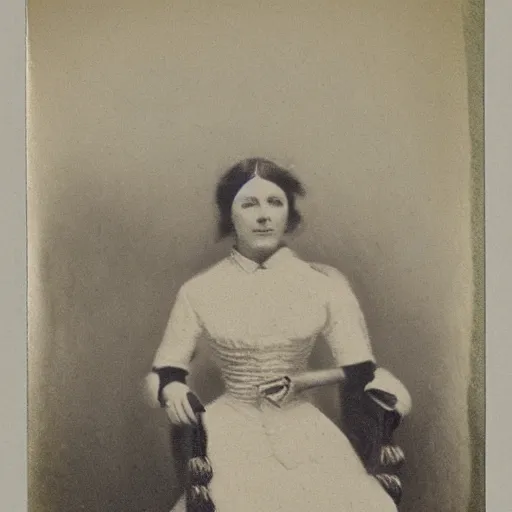 Prompt: concept art, 1 9 th century photograph, spirit of a victorian woman in a chair