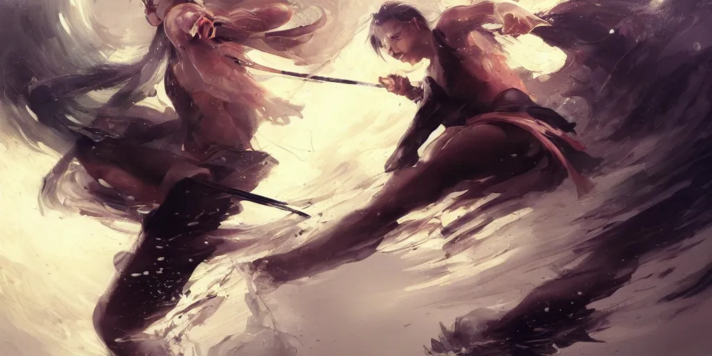 Prompt: highly detailed beautiful oil painting of samourai, splash, sharp focus, dramatic, dynamic lighting, elegant, harmony, beauty, masterpiece, by riccardo federici, by james jean, by craig mullins, by lois van baarle, by makoto shinkai, by greg tocchini, by greg rutkowski, illustration, ink draw, pen