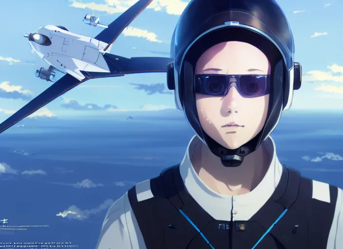 Prompt: portrait of futuristic figther jet, clear sky background, illustration concept art anime key visual trending pixiv fanbox by wlop and greg rutkowski and makoto shinkai and studio ghibli and kyoto animation, dcs world falcon bms, delta wings geometry, symmetrical, volumetric lighting, transparent black windshield