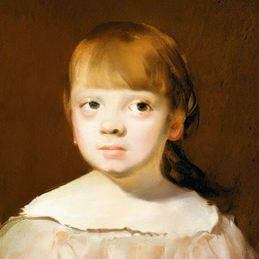 Prompt: Painting of a young girl by Francisco de Goya. Extremely detailed. High quality. 4K. Award winning.