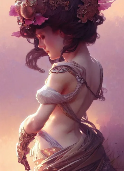 Image similar to cute anthropomorphic, fantasy, intricate, elegant, highly detailed, digital painting, artstation, concept art, wallpaper, smooth, sharp focus, illustration, art by artgerm and greg rutkowski and alphonse mucha