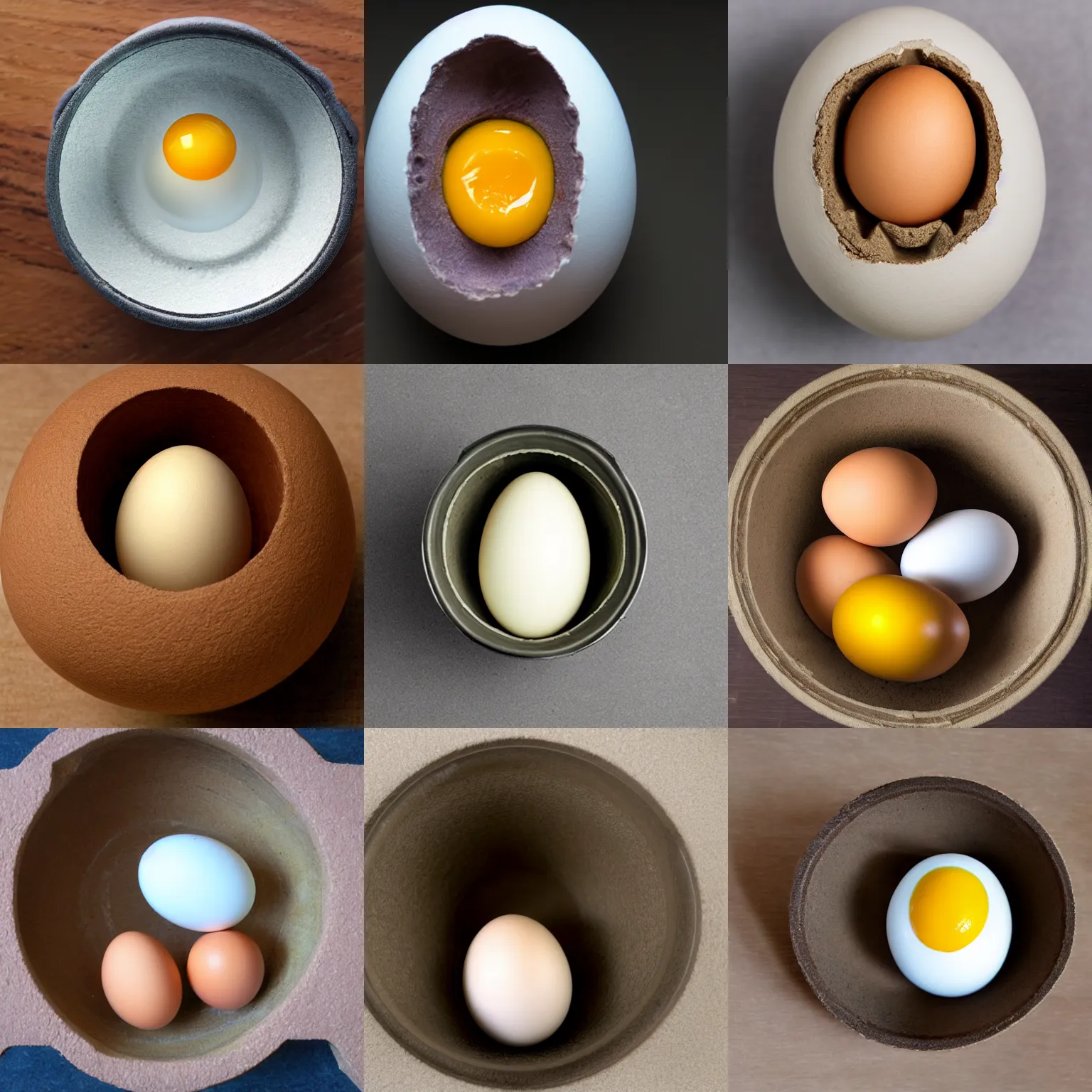 Prompt: inside a egg