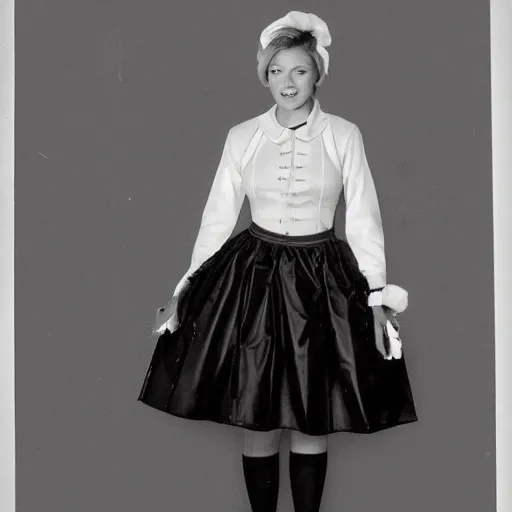 Image similar to donald trump in a maid outfit