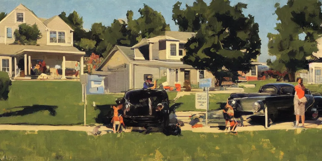 Image similar to us suburbs ben aronson 1950