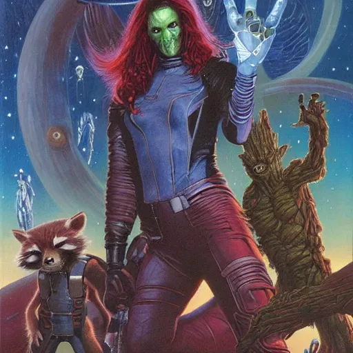 Image similar to Guardians of the Galaxy by Gerald Brom