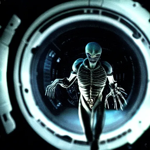 Image similar to a xenomorph inside an mri. alien : resurrection movie photograph.