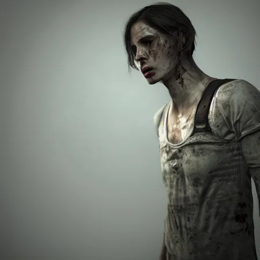 Image similar to jack baker from resident evil 7, cinematic lighting, eerie atmosphere, re engine render, photorealistic face