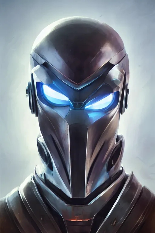 Image similar to epic mask helmet robot ninja portrait stylized as fornite style game design fanart by concept artist gervasio canda, behance hd by jesper ejsing, by rhads, makoto shinkai and lois van baarle, ilya kuvshinov, rossdraws global illumination radiating a glowing aura global illumination ray tracing hdr render in unreal engine 5