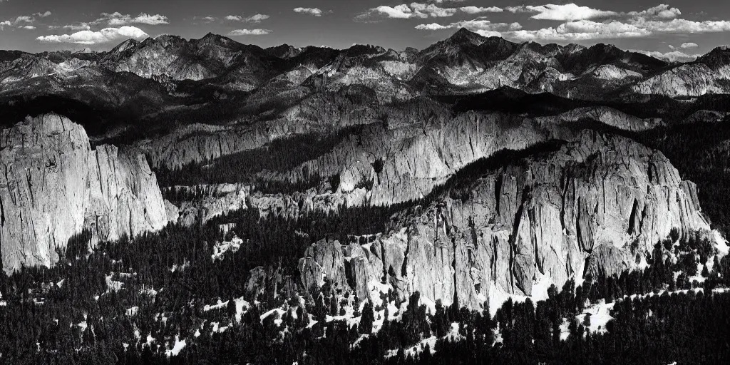 Prompt: a Ansel Adams's photograph, high definition