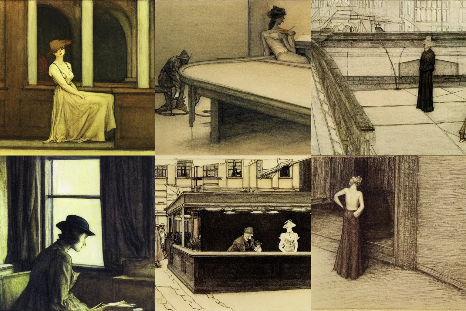 Prompt: multitude of words. by edward hopper, arthur rackham