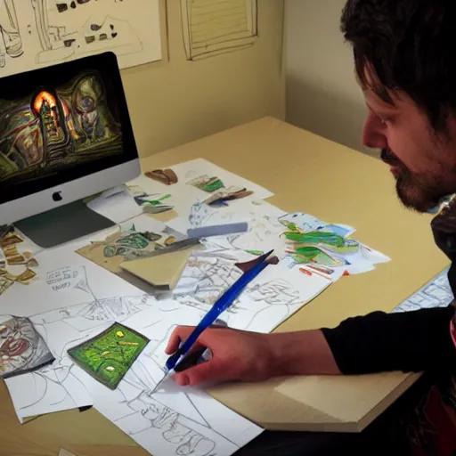 Prompt: chris perkins designing dungeons and dragons adventures