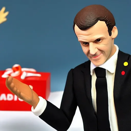 Image similar to emmanuel macron action figure