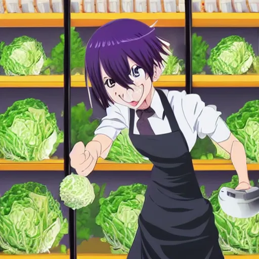 Oishii~desu ‣ Anime Food — Cabbage - Isekai Shokudou ep5