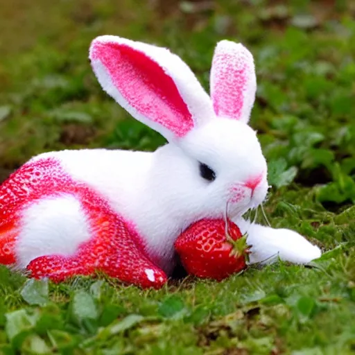 Prompt: strawberry bunny