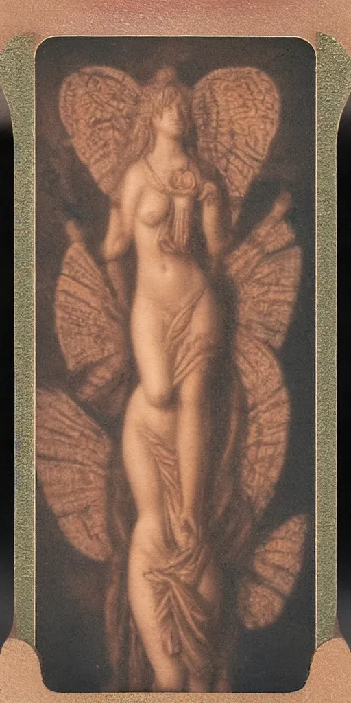 Prompt: an intrincate and ornamental polaroid picture of the goddess venus, by harris nukem, symbolist photo, , shallow depth of field, 4k