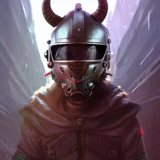 Image similar to cyberpunk viking helmet mask warrior goddess robot ninja fantasy, art gta 5 cover, official fanart behance hd artstation by jesper ejsing, by rhads, makoto shinkai and lois van baarle, ilya kuvshinov, ossdraws