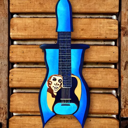 Image similar to blues. barbecue. beer. blue guitar