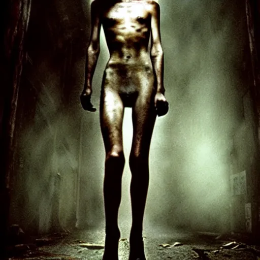 Image similar to supermodel in silent hill, steven meisel photography