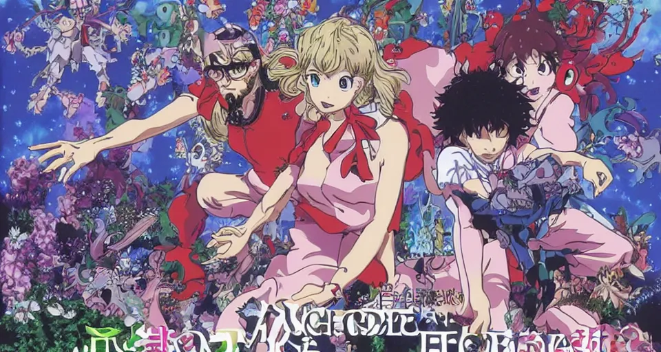 Image similar to Enchanted and magic forest, by Hideaki anno