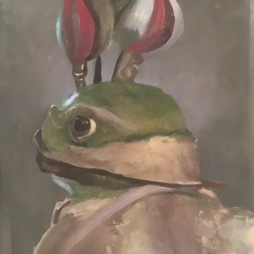 Image similar to realistic pepe the investor