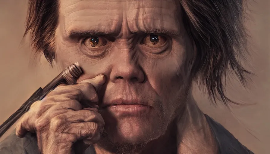 Prompt: Jim Carrey is the Grim Reaper, hyperdetailed, artstation, cgsociety, 8k