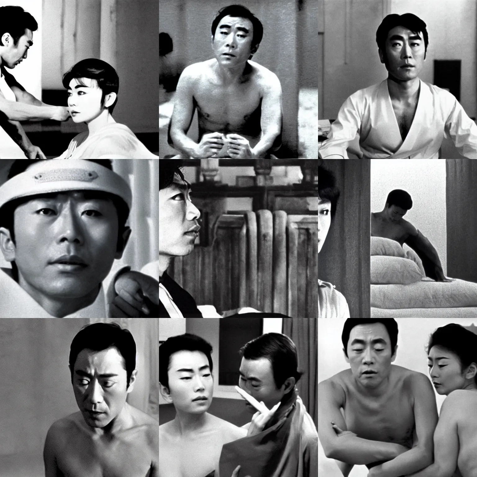 Prompt: a film still from mishima : a life in four chapters ( 1 9 8 5 )