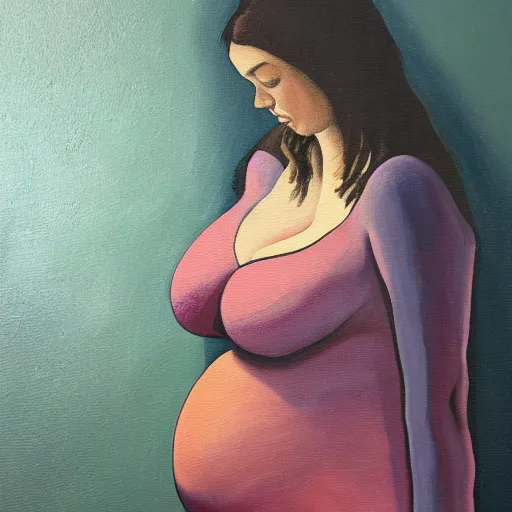 Image similar to a painting of pregnancy