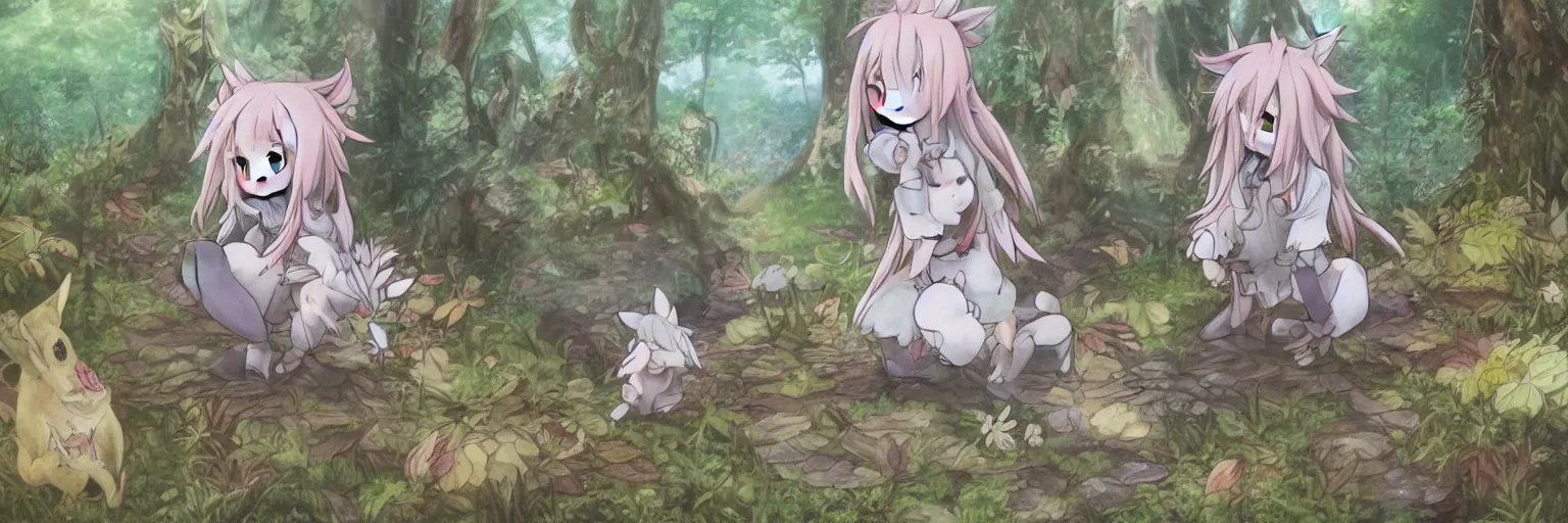 Image similar to Nanachi in the magic forest