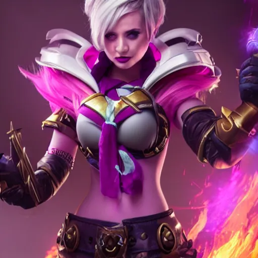 Image similar to vi from series arcane, league of legends