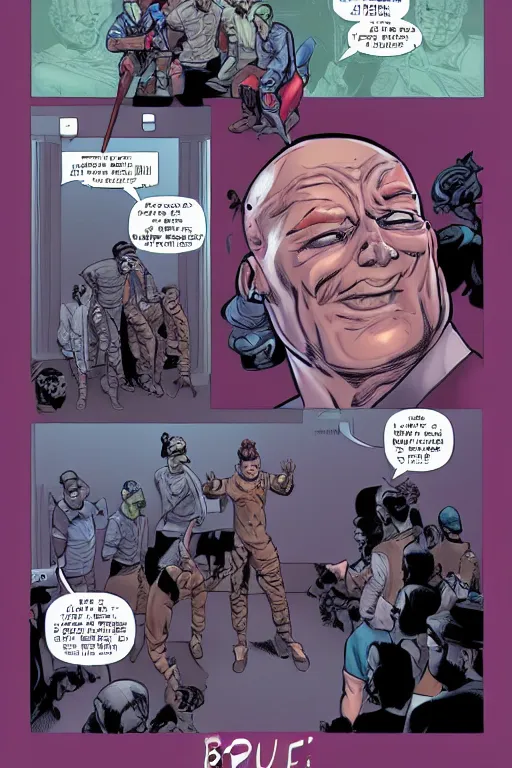 Image similar to youre too political dude, art by jacqueline e, color by sam wilde and bo feng lin
