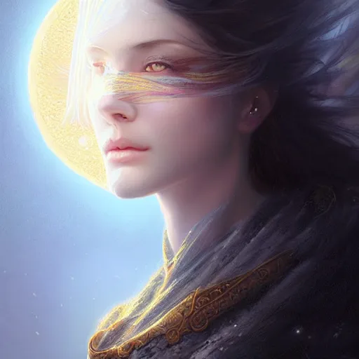 Prompt: A beautiful digital painting of Seraphim, have many eyes, the moon behind her, intricate, cinematic lighting, highly detailed, digital painting, Artstation, concept art, smooth, sharp focus, illustration, art by Tom Bagshaw, Artgerm and Greg Rutkowski