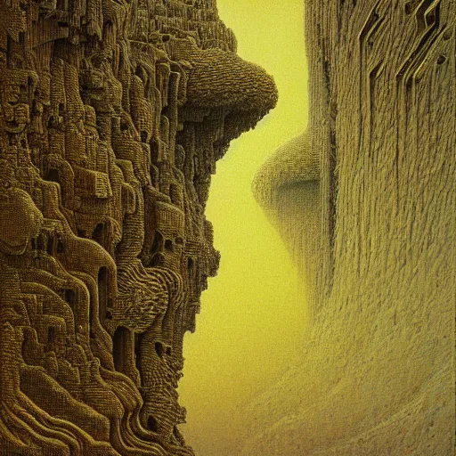 Prompt: mandelbulb by Beksinski, detailed