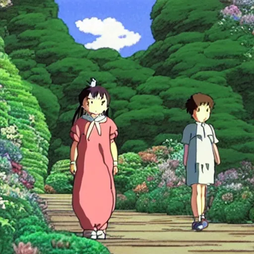 Image similar to a beautiful still from Studio Ghibli