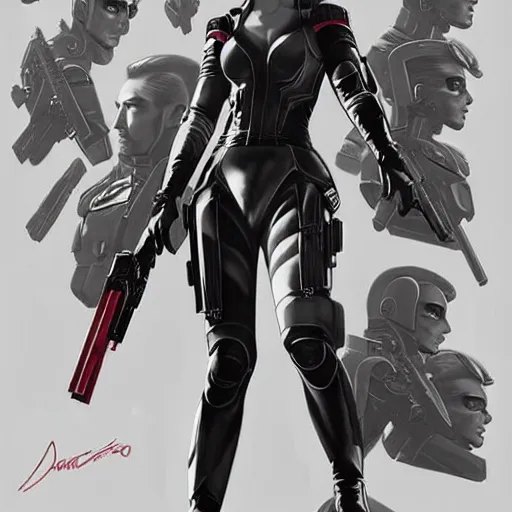 Image similar to A combination of Ada Wong's and Grace Kelly's and Ashley Greene's appearances with blonde hair wearing Anthem armor, high tech, action shot, angular, full body portrait, futuristic, dramatic, fantasy, intricate, elegant, highly detailed, artstation, matte, sharp focus, 8K, art by Donato Giancola and James Gurney